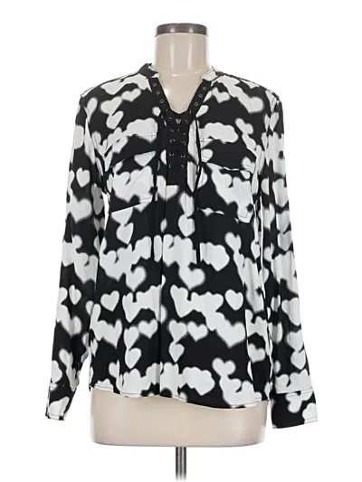 Pre-owned Rock&republic Long Sleeve Blouse In Black