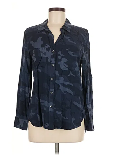 Pre-owned Rock&republic Long Sleeve Blouse In Blue