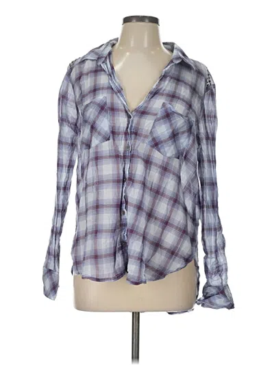 Pre-owned Rock&republic Long Sleeve Button Down Shirt In Blue