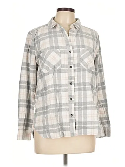 Pre-owned Rock&republic Long Sleeve Button Down Shirt In Gray