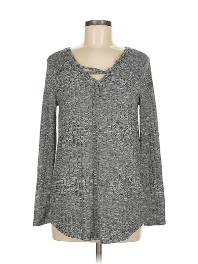 Pre-owned Rock&republic Long Sleeve T-shirt In Gray