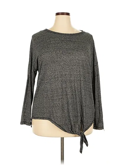 Pre-owned Rock&republic Long Sleeve T-shirt In Gray