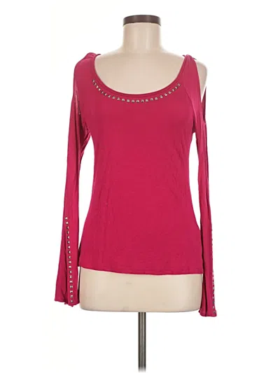 Pre-owned Rock&republic Long Sleeve T-shirt In Pink