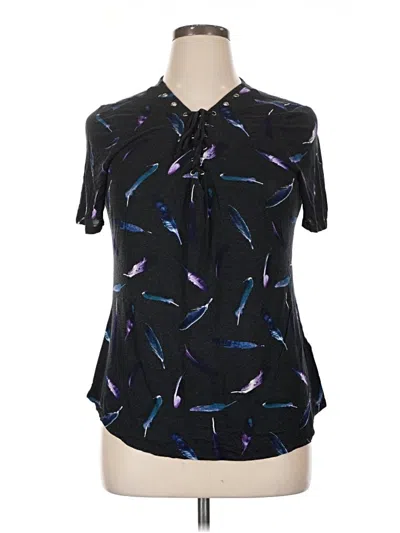 Pre-owned Rock&republic Short Sleeve Polo Shirt In Black