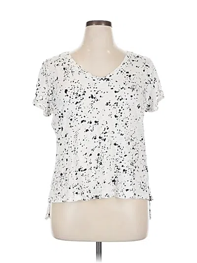 Pre-owned Rock&republic Short Sleeve T-shirt In White