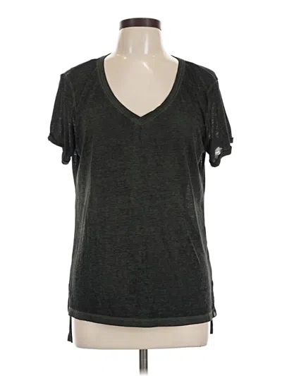 Pre-owned Rock&republic Short Sleeve Top Gray V-neck Tops