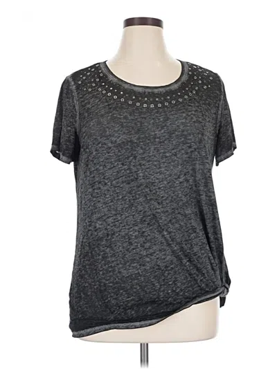 Pre-owned Rock&republic Short Sleeve T-shirt In Gray