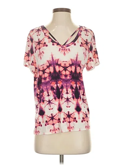 Pre-owned Rock&republic Short Sleeve T-shirt In Pink