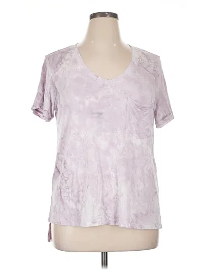 Pre-owned Rock&republic Short Sleeve T-shirt In Purple