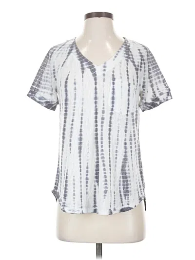 Pre-owned Rock&republic Short Sleeve T-shirt In Silver