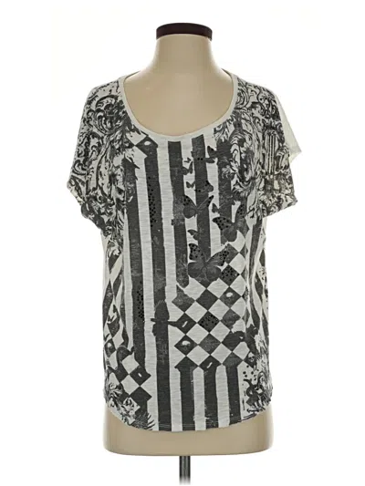 Pre-owned Rock&republic Short Sleeve T-shirt In Silver
