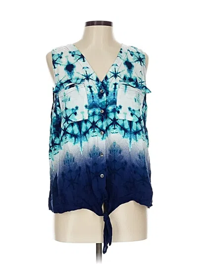 Pre-owned Rock&republic Sleeveless Blouse In Blue