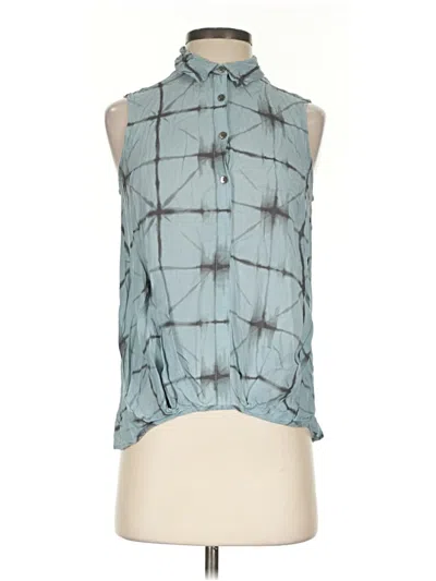 Pre-owned Rock&republic Sleeveless Blouse In Teal
