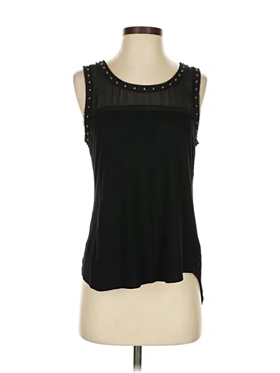 Pre-owned Rock&republic Sleeveless Top Black Keyhole Neckline Tops