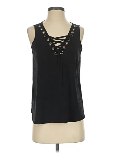 Pre-owned Rock&republic Tank Top Black Halter Neckline Tops