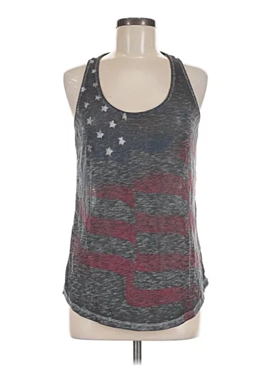 Pre-owned Rock&republic Tank Top Gray Halter Neckline Tops