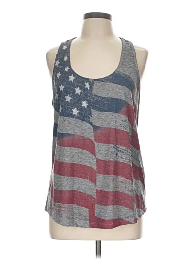 Pre-owned Rock&republic Tank Top Gray Halter Neckline Tops