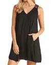 Rock And Roll Cowgirl Floral Embroidered Dress In Black In Black