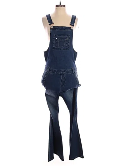 Pre-owned Rock And Roll Cowgirl Overalls In Blue