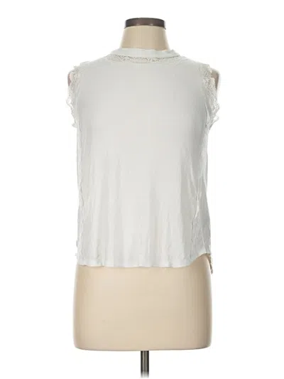 Pre-owned Rock And Roll Cowgirl Sleeveless Blouse In Ivory