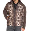 Rock & Roll Denim Aztec Printed Softshell Jacket In Brown