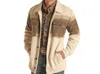 Rock & Roll Denim Berber Lined Shirt Jacket In Brown