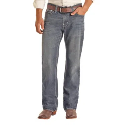 ROCK & ROLL DENIM DOUBLE BARREL RELAXED STRAIGHT LEG JEAN IN MEDIUM VINTAGE