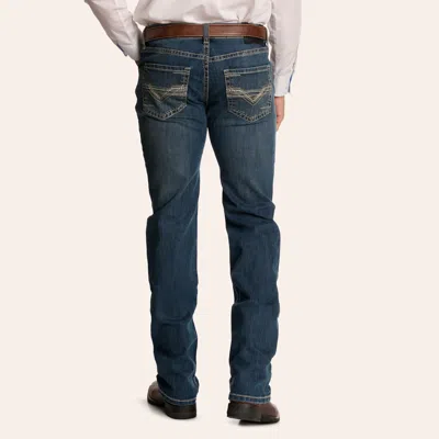 Rock & Roll Denim Men's Pistol Dark Wash Stackable Bootcut Jeans In Blue