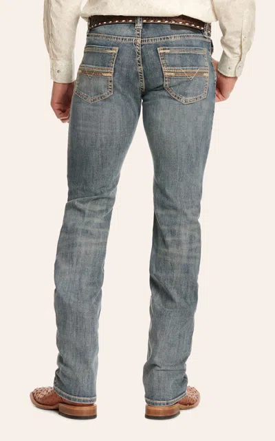 Rock & Roll Denim Men's Revolver Medium Wash Straight Leg Reflex Jeans In Blue