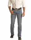 Rock & Roll Denim Pistol Regular Fit Straight Leg Rope Stitch Jean In Medium Vintage In Blue