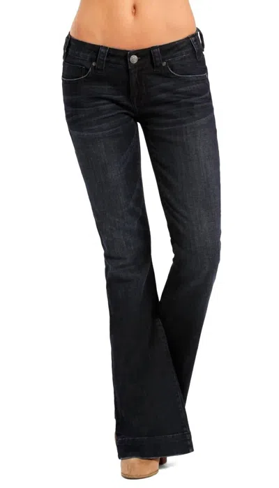 Rock & Roll Denim Women's Trouser Low Rise Jeans In Black