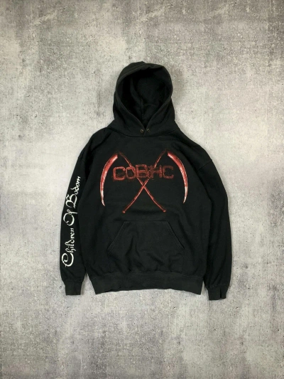 Pre-owned Rock Band X Vintage 00s Children Of Bodom Hate Crew Deathroll Hoodie In Black