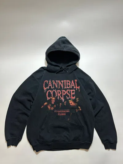 Pre-owned Rock Band X Vintage Cannibal Corpse Evisgeration Plague Vintage 2009 Hoodie In Black