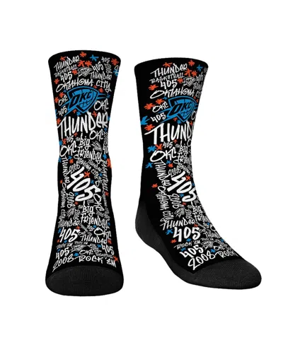 Rock 'em Kids' Big Boys And Girls  Socks Oklahoma City Thunder Graffiti Crew Socks In Multi