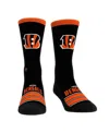 Rock 'em Men's And Women's Cincinnati Bengals Gametime Stripe Crew Socks In Orange