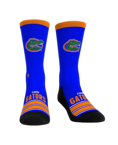 Rock 'em Men's And Women's Florida Gators Gametime Stripe Crew Socks In Blue