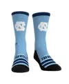 Rock 'em Rock Em' Men's And Women's North Carolina Tar Heels Gametime Stripe Crew Socks In Blue