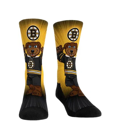 Rock 'em Men's And Women's  Socks Boston Bruins Mascot Pump Up Crew Socks In Multi