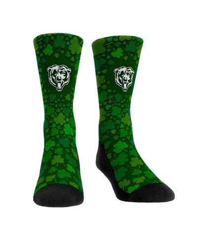 Rock 'em Men's And Women's  Socks Chicago Bears St. Patty's Day Shamrock Crew Socks In Green