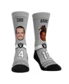 Rock 'em Men's And Women's  Socks Derek Carr & Davante Adams Las Vegas Raiders Player Teammates Crew In Multi