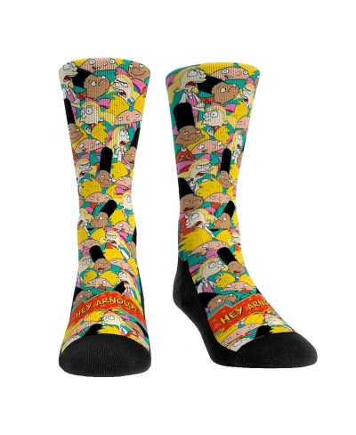 Rock 'em Men's And Women's  Socks Hey Arnold! Stacked Characters Crew Socks In Multi