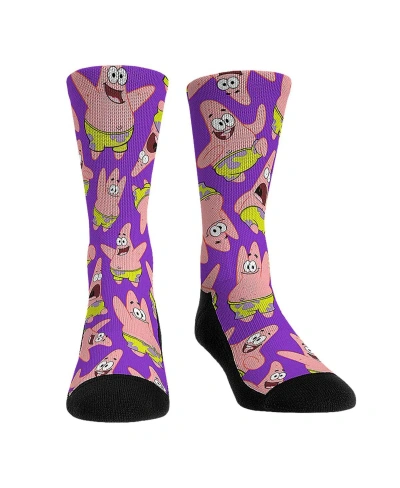 Rock 'em Men's And Women's  Socks Spongebob Square Pants Patrick All Over Print Crew Socks In Multi