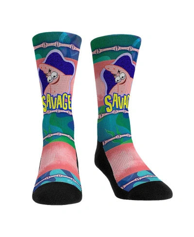 Rock 'em Men's And Women's  Socks Spongebob Square Pants Savage Patrick Showtime Crew Socks In Multi