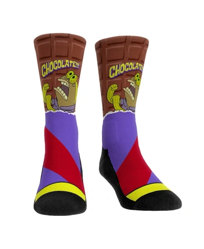 Rock 'em Men's And Women's  Socks Spongebob Squarepants Chocolate Crew Socks In Multi