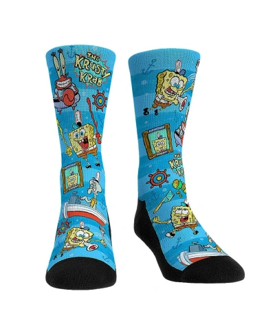 Rock 'em Men's And Women's  Socks Spongebob Squarepants Krusty Krab Ko-workers Crew Socks In Multi
