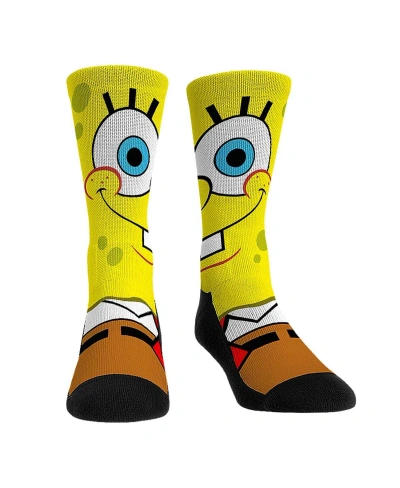 Rock 'em Men's And Women's  Socks Spongebob Squarepants Split Face Crew Socks In Multi