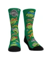 ROCK 'EM MEN'S AND WOMEN'S ROCK 'EM SOCKS TEENAGE MUTANT NINJA TURTLES ALL OVER ICONS CREW SOCKS