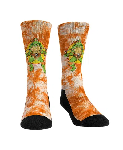 Rock 'em Men's And Women's Socks Teenage Mutant Ninja Turtles Michelangelo Tie-dye Crew Socks In No Color
