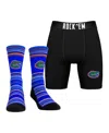 Rock 'em Men's Florida Gators Primary Crew Socks Boxer Briefs Combo Pack In No Color