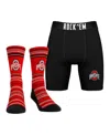 Rock 'em Men's Ohio State Buckeyes Primary Crew Socks Boxer Briefs Combo Pack In No Color